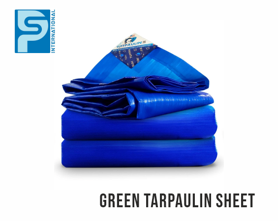 green tarpaulin
